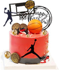 10 Stück Basketball Kuchen Topper, Basketball Party, Basketball Party Kuchen Zubehör Set, Kinder Geburtstag Kuchen Topper, Basketball Kuchen Topper, Kuchen Zubehör
