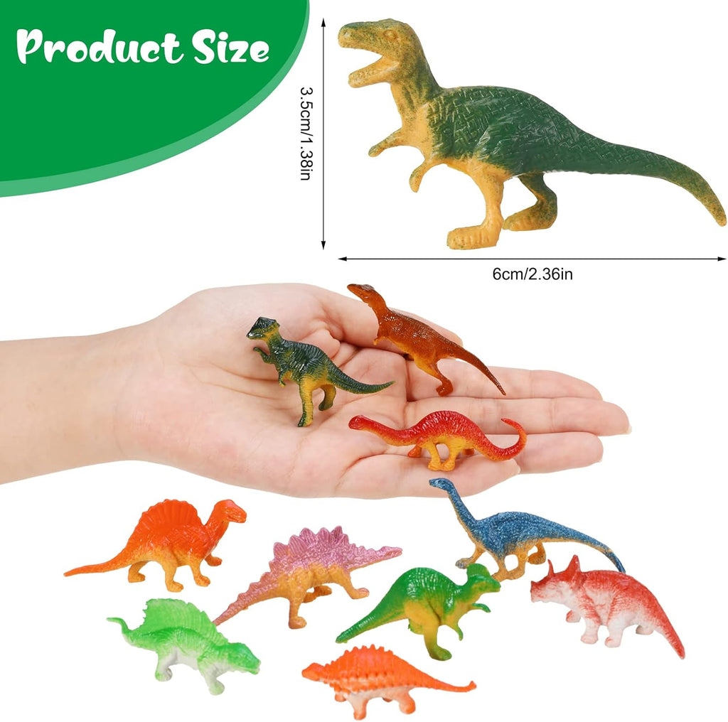24 Stück Dinosaurier Figuren, Klein Dino Spielzeug, Mini Dinosaurier Sammlung, Dinos Spielzeug