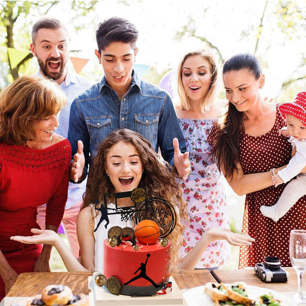 10 Stück Basketball Kuchen Topper, Basketball Party, Basketball Party Kuchen Zubehör Set, Kinder Geburtstag Kuchen Topper, Basketball Kuchen Topper, Kuchen Zubehör